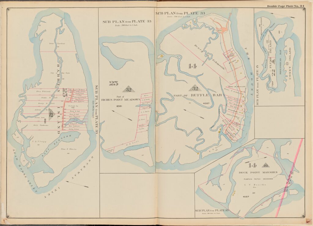 white and blue map of Barren Island