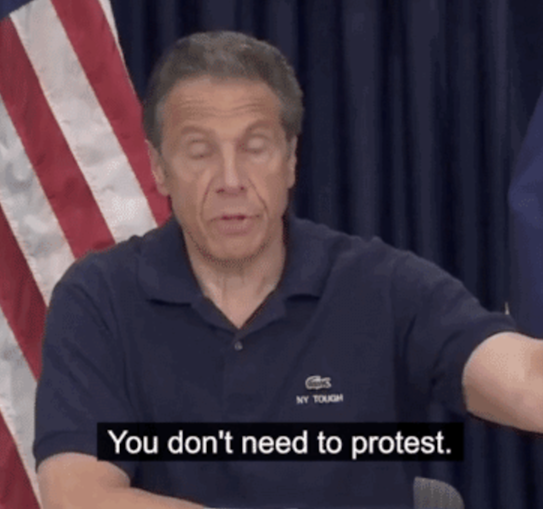 Cuomo: You don’t need to protest